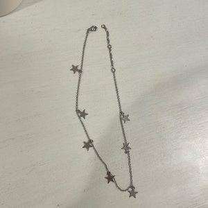 Silver star necklace